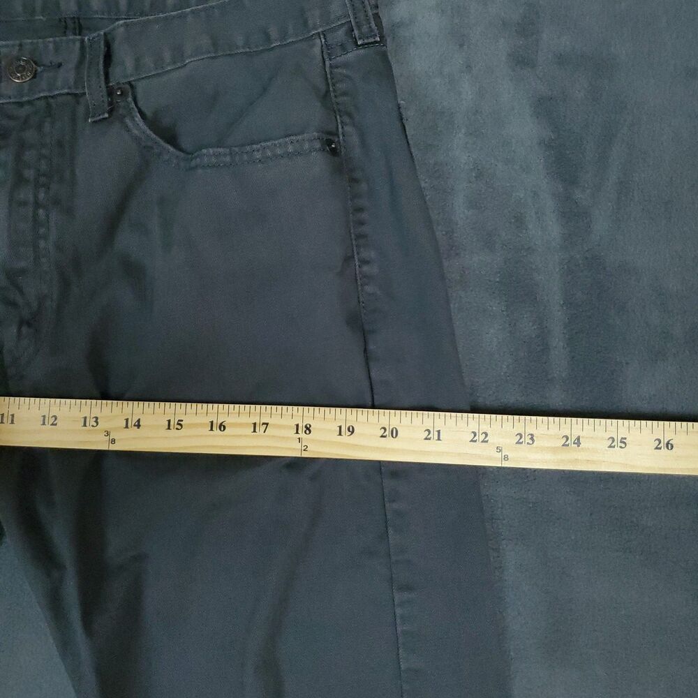 Levis 505 Jeans Mens 32x28.5 Black Straight Leg Zip Fly Denim Pants Casual - Picture 10 of 15